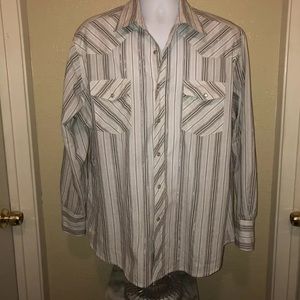 Men’s Wrangler Western Fashion Pearl Snap Shirt